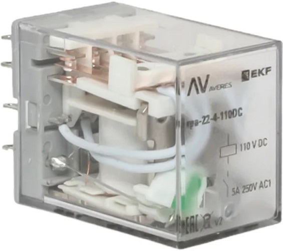Реле промежуточное EKF rpa-22-4-110DC