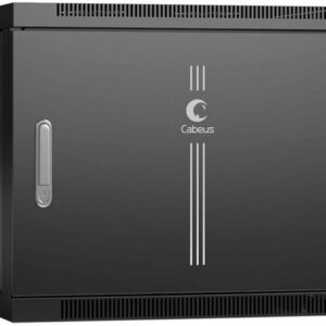Шкаф настенный 19", 9U Cabeus SH-05F-9U60/45m-BK