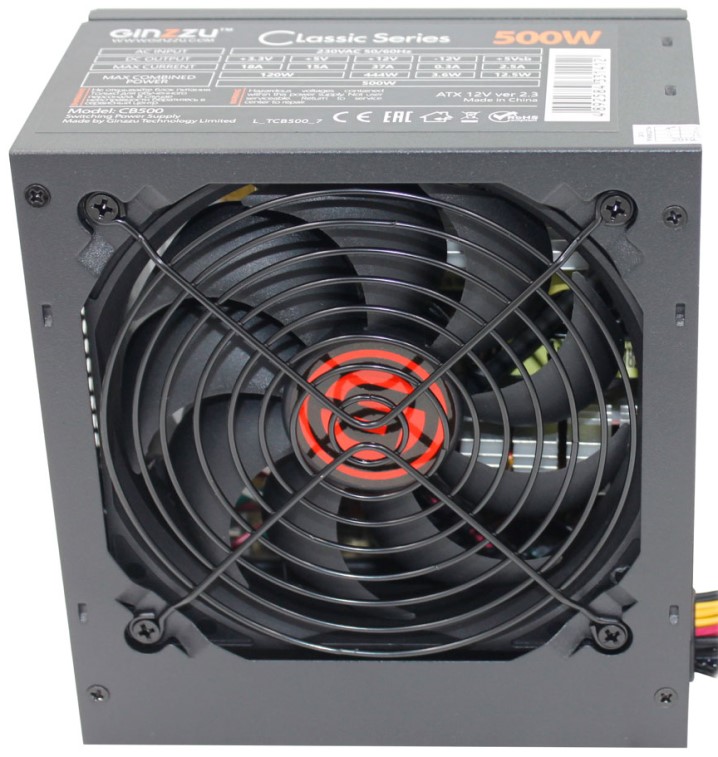 Блок питания ATX Ginzzu CB500
