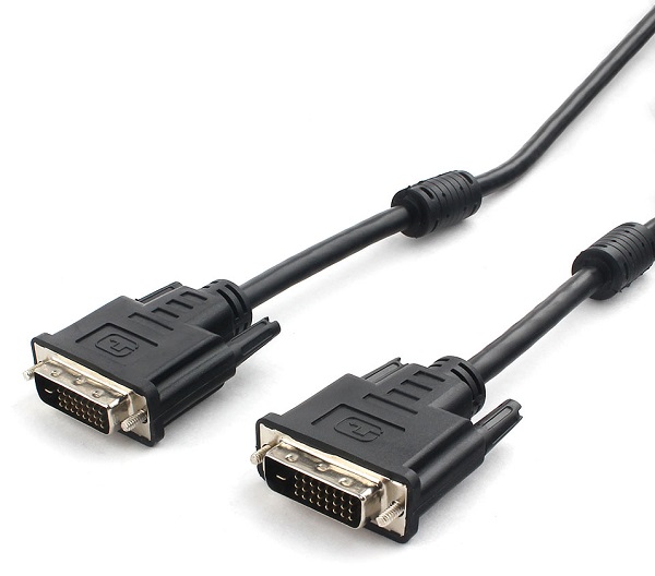 Кабель интерфейсный DVI-DVI Cablexpert CC-DVI2L-BK-10