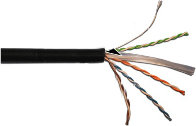 Кабель витая пара U/UTP 6 кат. 4 пары Lanmaster LAN-6EUTP-OUT