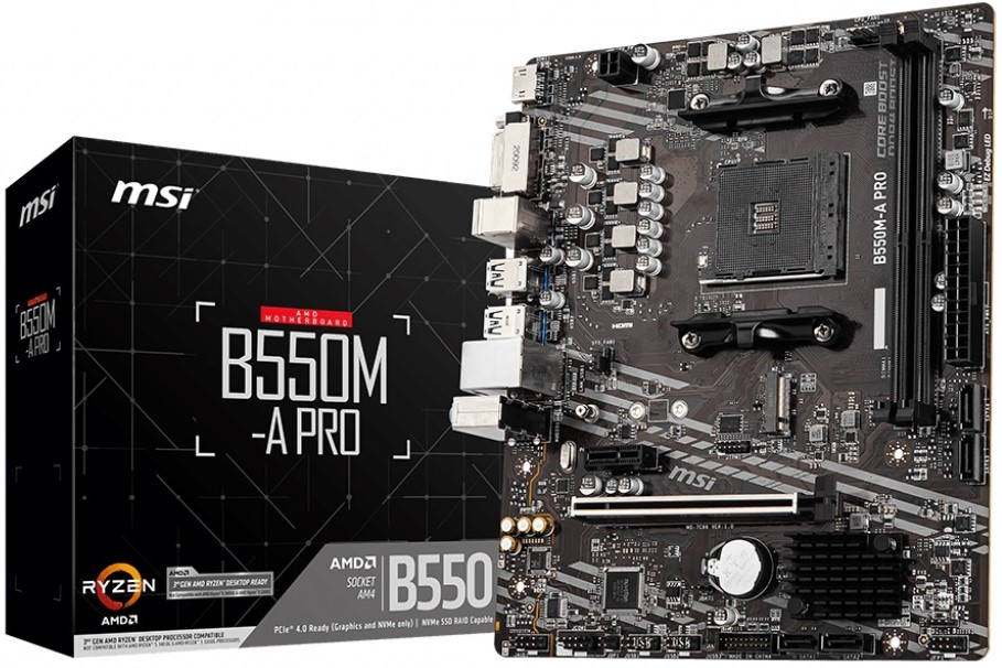 Материнская плата MSI B550M-A PRO, AM4, AMD B550, mATX