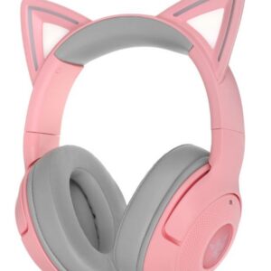 Беспроводные наушники Razer Kraken Kitty BT V2, Bluetooth, Охватывающие, Серый, Розовый, [RZ04-04860100-R3M1]