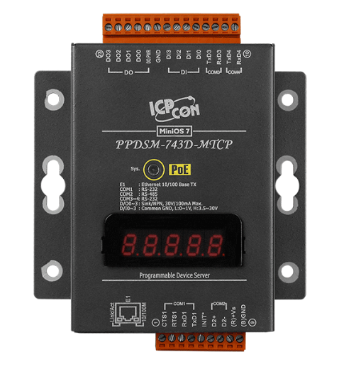 Преобразователь ICP DAS PPDSM-743D-MTCP CR