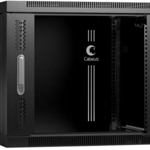 Шкаф настенный 19", 9U Cabeus SH-05F-9U60/60-BK