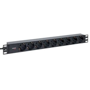 Блок розеток 19", 9 розеток EKF TRP-HPD-10A-9SH-2MC14
