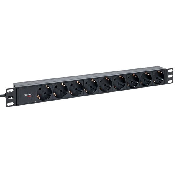 Блок розеток 19", 9 розеток EKF TRP-HPD-10A-9SH-2MC14