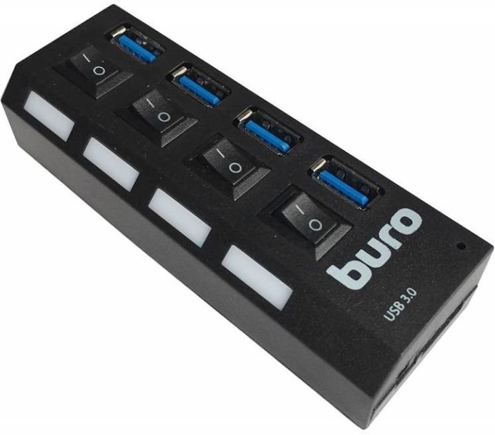 Разветвитель Buro BU-HUB4-U3.0-L