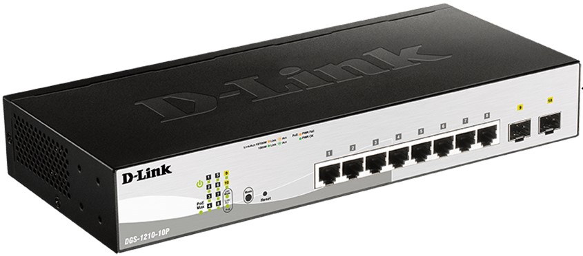 Коммутатор PoE D-link DGS-1210-10P