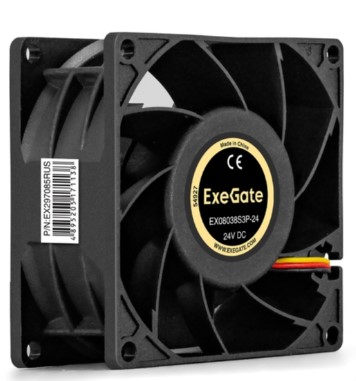 Вентилятор для корпуса Exegate EX08038S3P-24