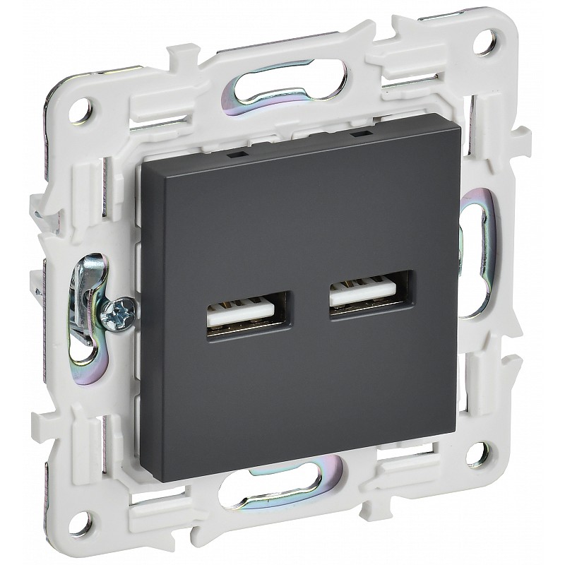 Розетка USB IEK SK-U21-D31-K48