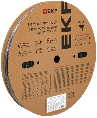 Термоусаживаемая трубка EKF tut-6-b