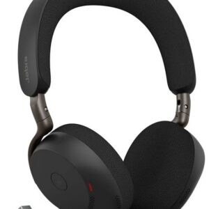 Беспроводная стереогарнитура Jabra Evolve 3 75 MS, Bluetooth, Проводной, Накладные, Черный, [37599-999-999]