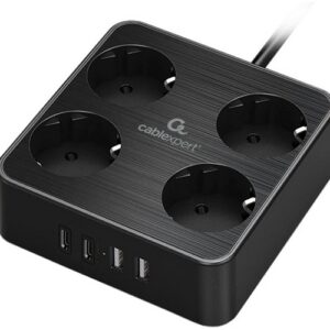 Сетевой фильтр Cablexpert PLT-4-C2U2-B-2