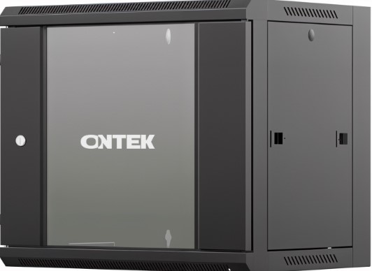 Шкаф настенный 19", 12U ONTEK TSN12U66635GSRSWRW-9005