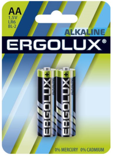 Батарейка ERGOLUX LR6 BL-2