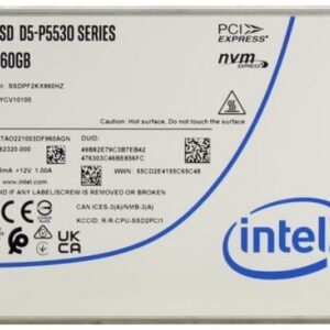 SSD накопитель 960 ГБ Intel SSDPF2KX960HZN1, PCIe 4.0 x4, [SSDPF2KX960HZN1]