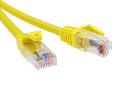 Кабель патч-корд U/UTP 5e кат. 0.5м DKC RN5EUU4505YL