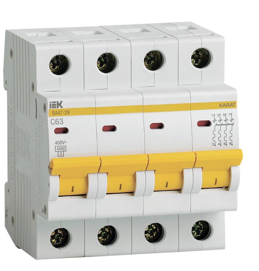 Автоматический выключатель IEK MVA20-4-063-C