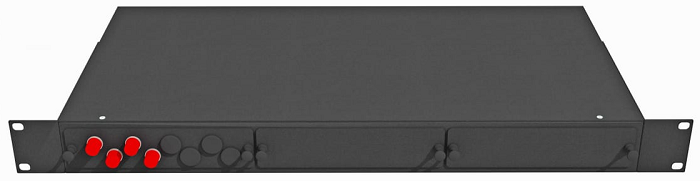 Кросс оптический стоечный TopLAN КРС-Top-1U-04FC/U-OS2-BK