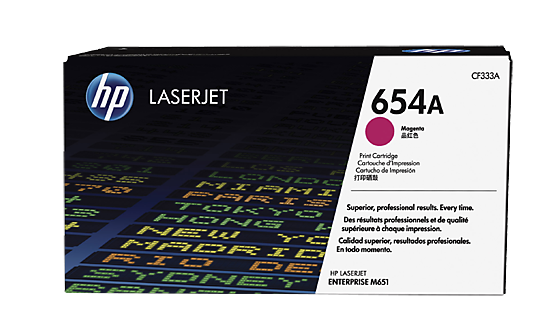 Тонер-картридж HP 654A Пурпурный