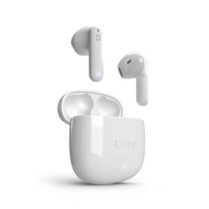 Беспроводные наушники SBS SPARKLY, Bluetooth, Внутриканальные, Белый, [TEEARTWSORCBTW]