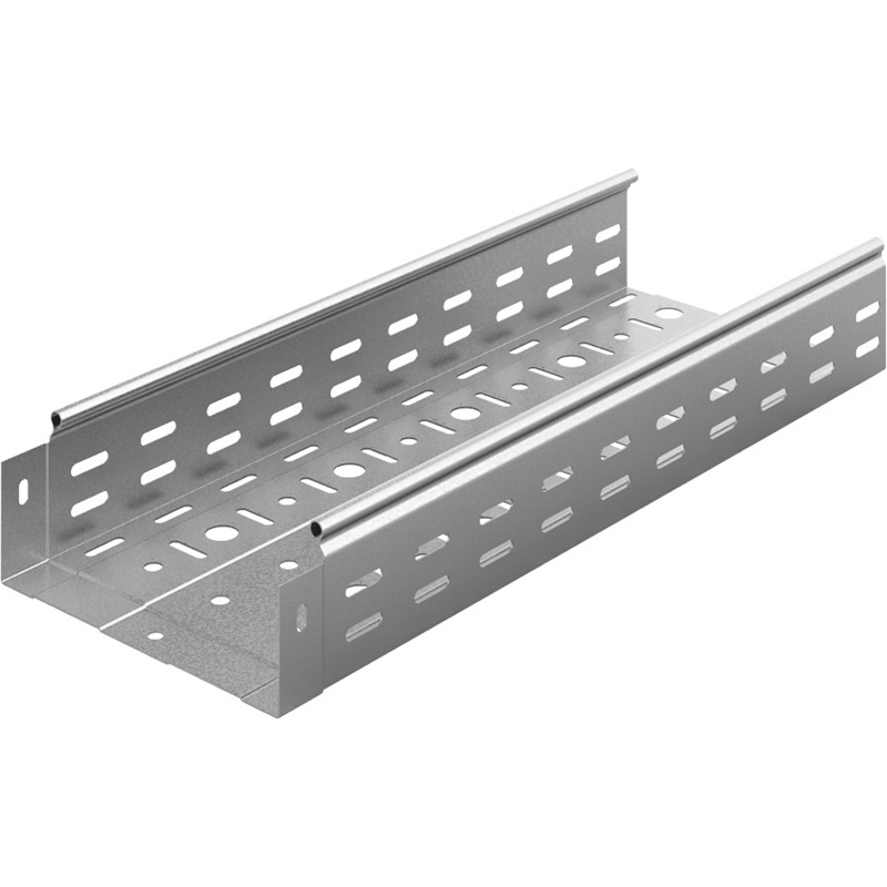 Лоток листовой перфорированный Ostec ЛПМЗТ-200х80х3000-0,8-СЦ