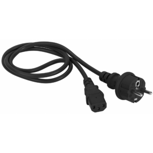 Кабель питания Schuko - C13, 1м, Lanmaster LAN-PP13/SH-1.0-BK