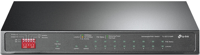 Коммутатор неуправляемый TP-LINK TL-SG1210MP