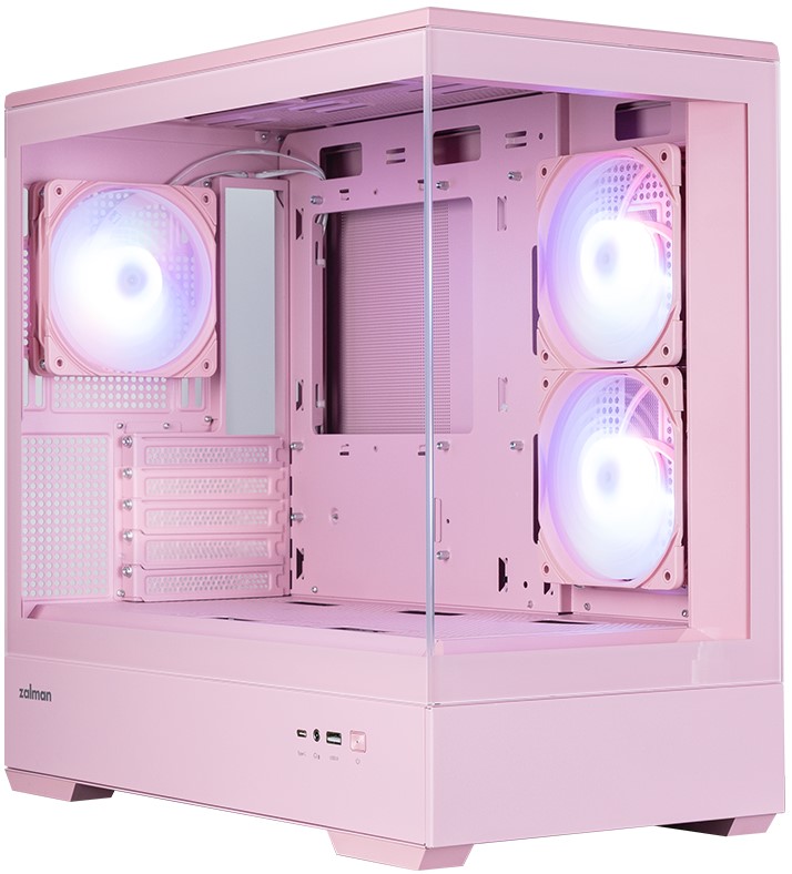 Корпус mATX Zalman P30 Pink V2