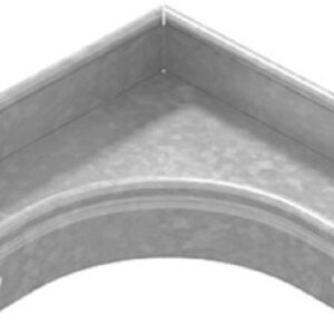 Угол гориз. 90° Ostec УПТП90-400х50-0,7-R100-СЦ