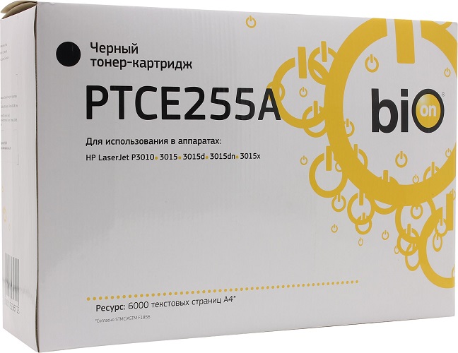 Тонер-картридж BION BCR-CE255A Черный