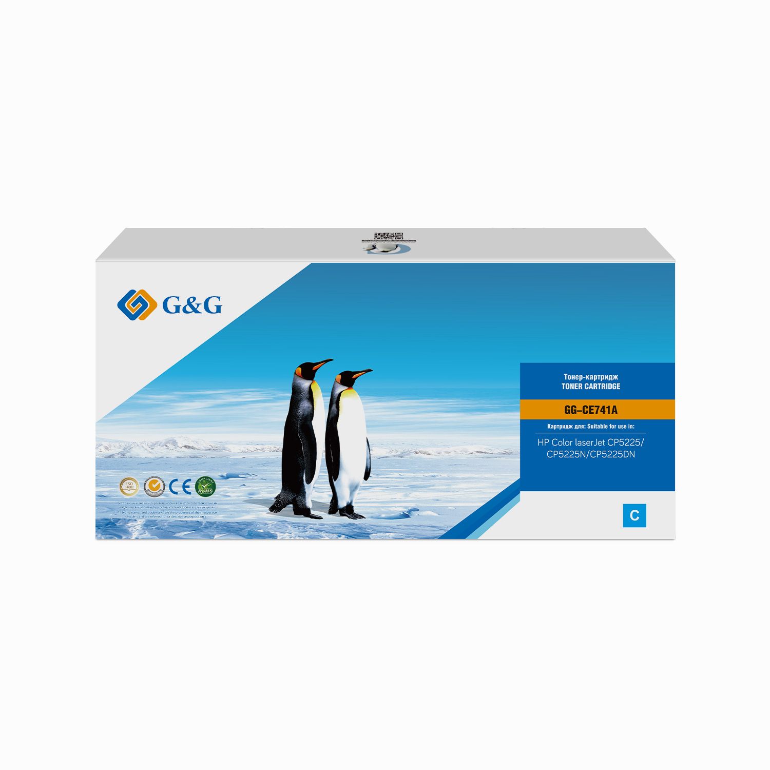 Тонер-картридж G&G GG-CE741A Голубой
