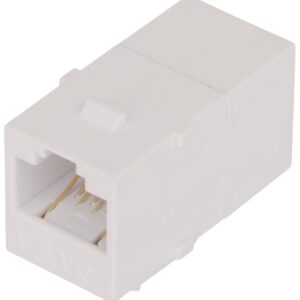 Адаптер проходной NikoMax NMC-KJUE55C-WT