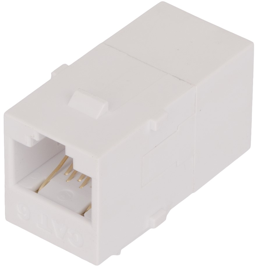 Адаптер проходной NikoMax NMC-KJUE55C-WT