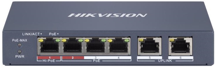 Коммутатор управляемый HIKVISION DS-3E1106HP-EI