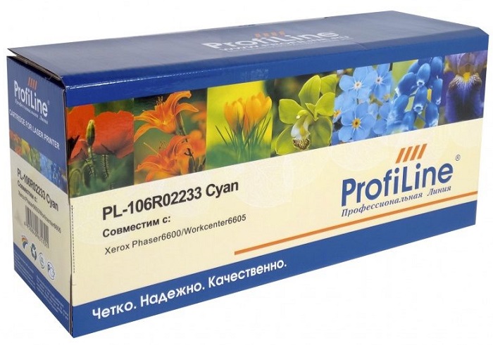 Тонер-картридж ProfiLine PL_106R02233_C Голубой
