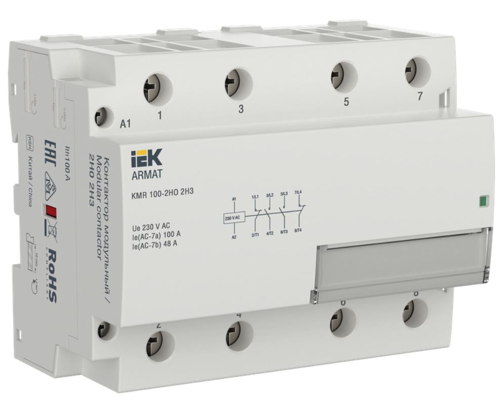 Контактор модульный IEK AR-KMR10-100-22-230