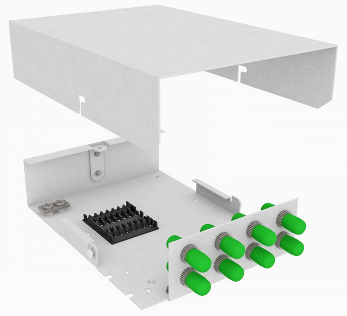 Кросс оптический настенный TopLAN КРНМ-Top-08ST/A-OS2-GY