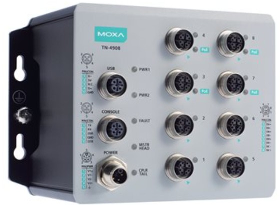 Коммутатор управляемый MOXA TN-4908-4GPoE-4GTX-WV-CT-T