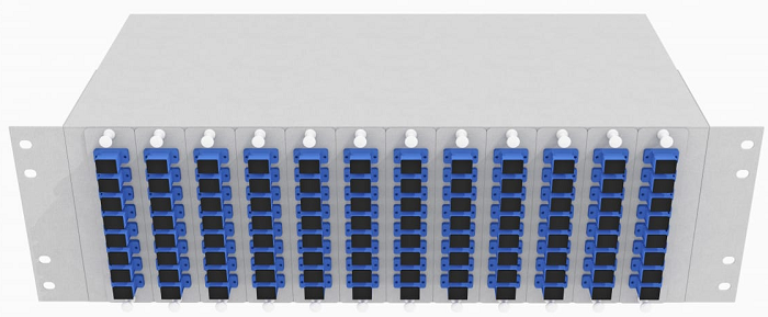 Кросс оптический стоечный TopLAN КРС-Top-3U-96SC/U-OS2-GY