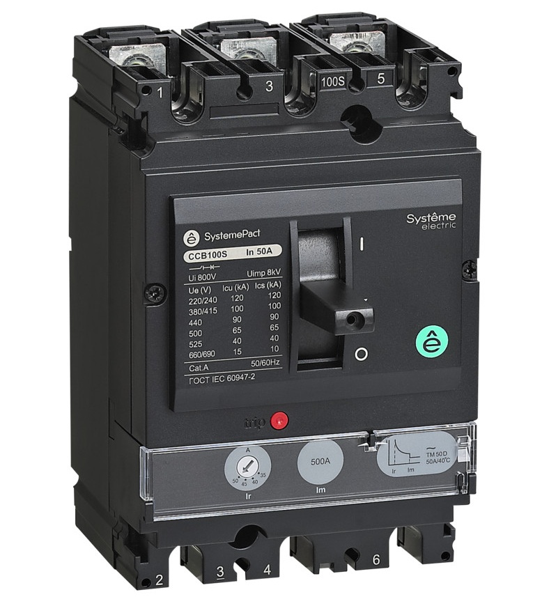 Автоматический выключатель в литом корпусе Systeme Electric SPC100F032L3DF