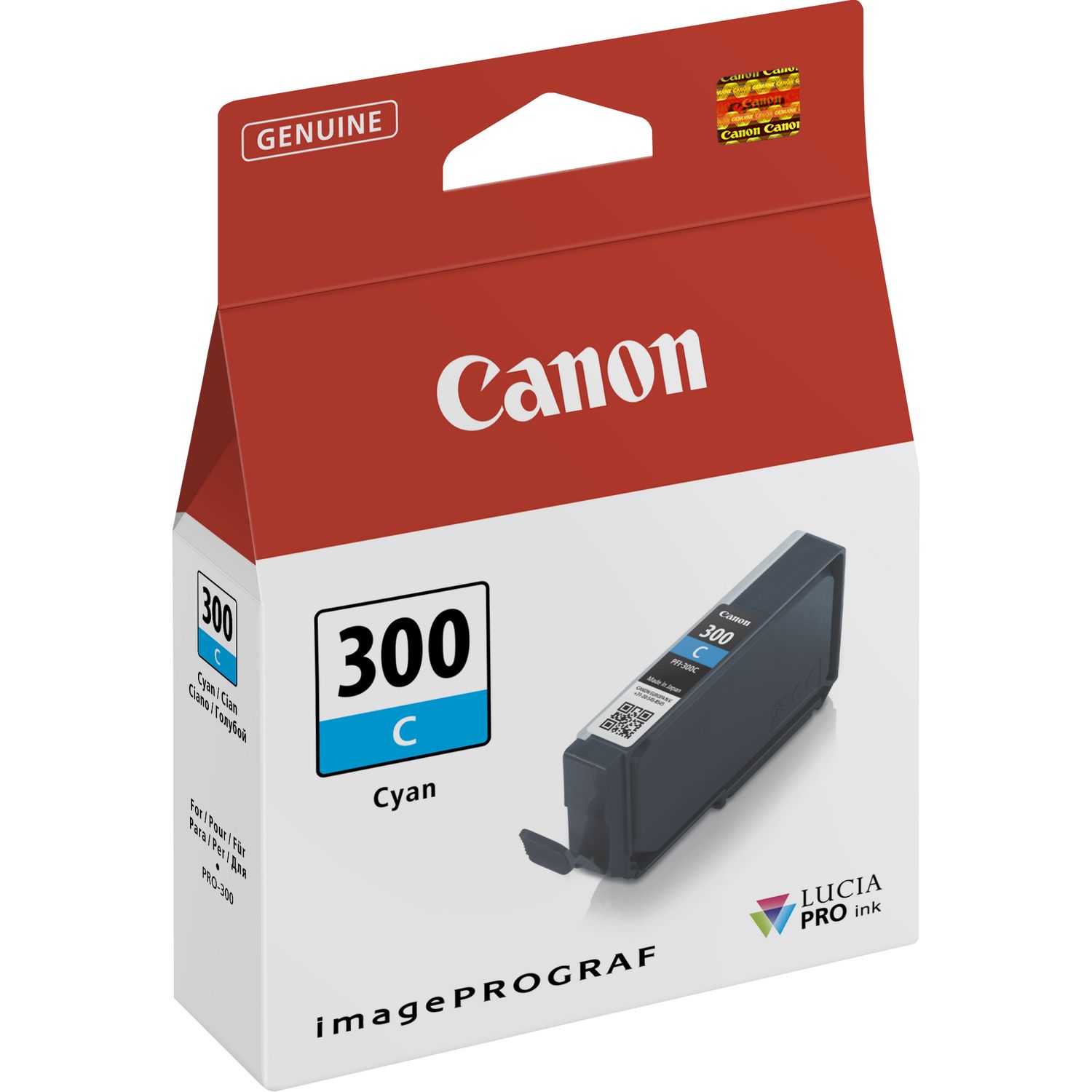 Тонер-картридж Canon PFI-300C Голубой