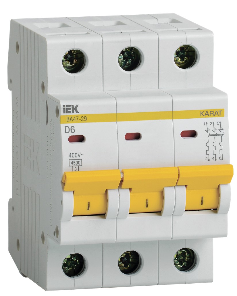 Автоматический выключатель IEK MVA20-3-006-D