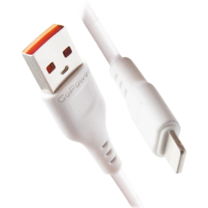Кабель USB - Lightning, 1м, GoPower GP01L White