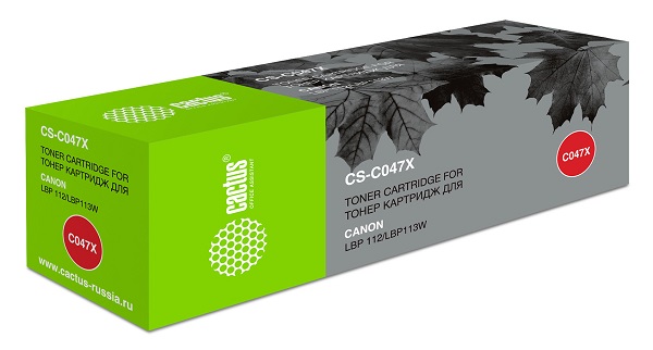 Тонер-картридж Cactus CS-C047X Черный