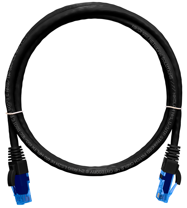 Кабель патч-корд U/UTP 6 кат. 0.5м NikoMax NMC-PC4UE55B-005-C-BK