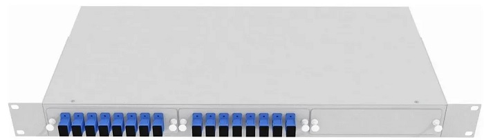Кросс оптический стоечный Vimcom СКРУ-1U-16SC/U-SM-16AD+16PT/G-GR