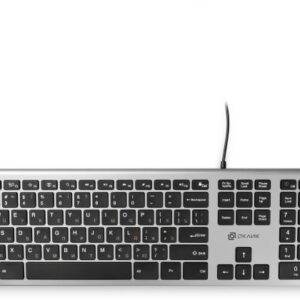 Ножничная клавиатура Oklick 890S, USB, СЕРЫй [1784239]