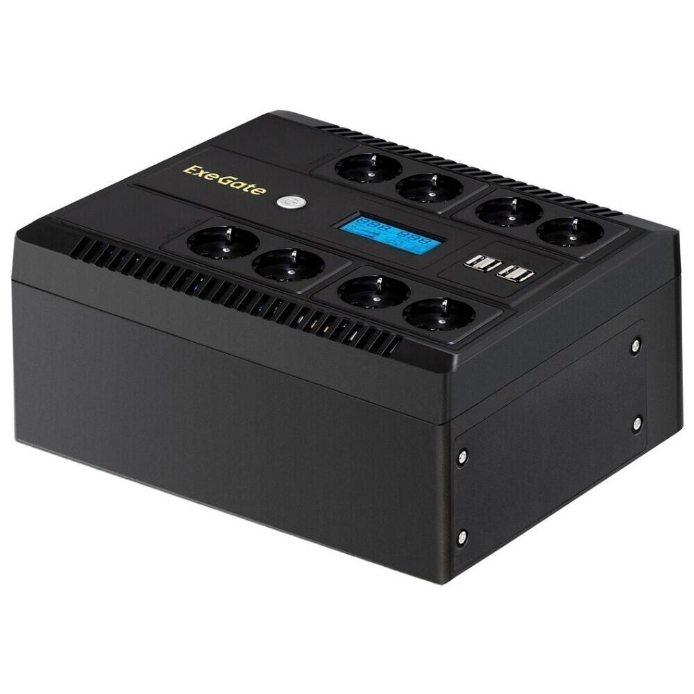 ИБП ExeGate NEO Smart LHB-650.LCD.AVR.8SH.CH.RJ.USB
